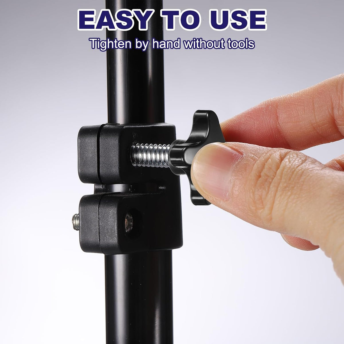 4 Point Knobs, 1/2"-13 UNC 2.09" Threaded Stud Star Clamping Knobs Hand Tightening Thumb Screw Knob for Lawn Mower Umbrella Base Clamps Replacement Machinery