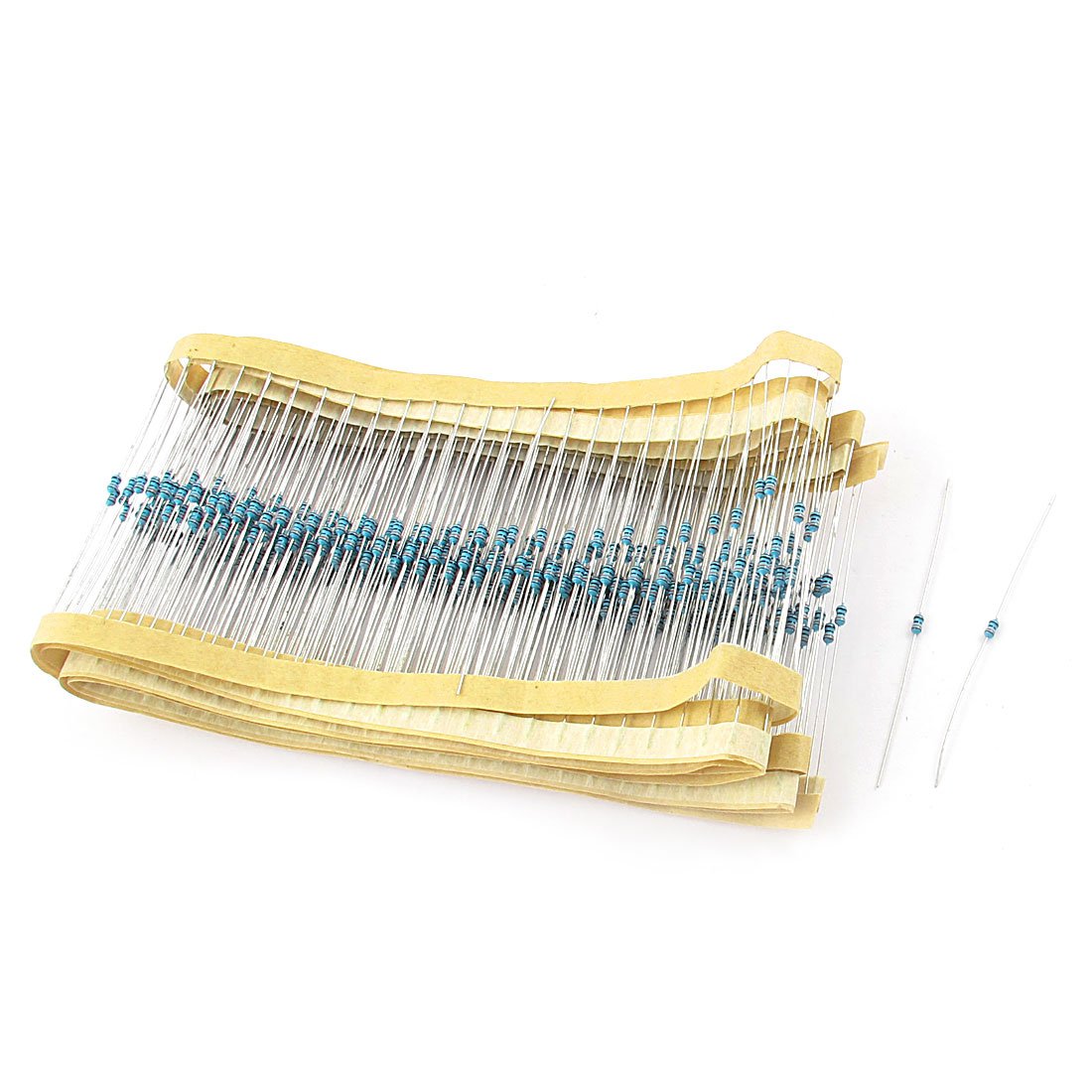 Through Hole 1/4W 1% Tolerance 100K Ohm Metal Film Resistor 400Pcs