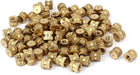 M4 x 6mm 6.3mm OD Brass Threaded Insert Embedded Knurled Thumb Nut 100PCS