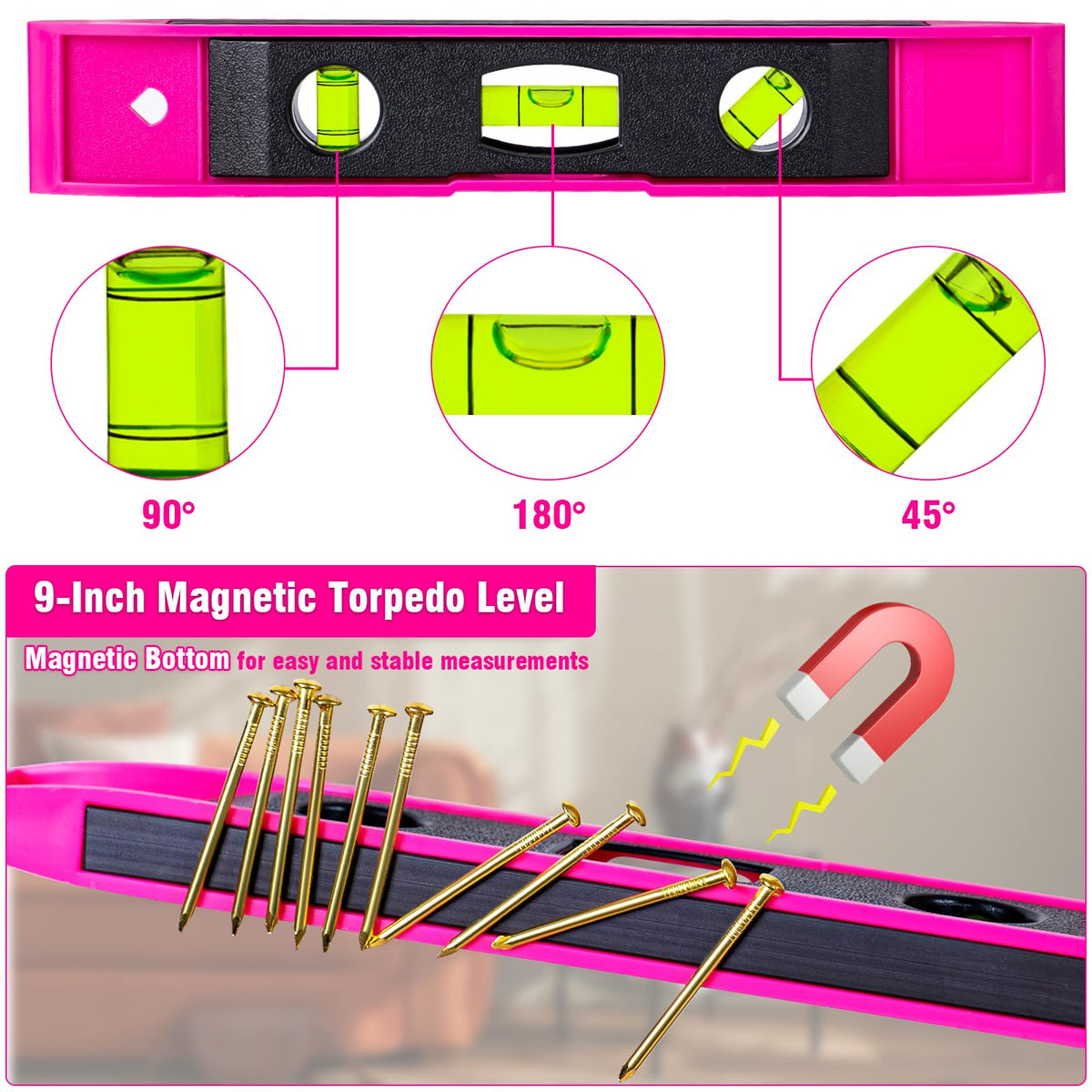 LinkMejor Kit di Sospensione Immagini Pesante, Accessori di Sospensione con Ganci, Chiodi, Kit di Sospensione a Muro con Cavo di Sospensione, Strisce di Sospensione, Livello, Martello a Uncia, Set di Strumenti di Sospensione per Decorazione a Muro
