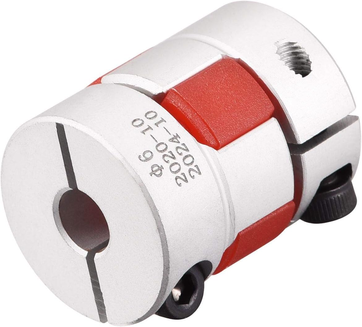 4mm to 6mm Bore L26xD20 Flexible Coupling Jaw Coupler Shaft Joint for Servo Motor