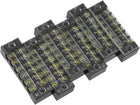 6 Pcs Dual Rows 6 Positions 600V 15A Cable Barrier Block Terminal Strip TB-1506L