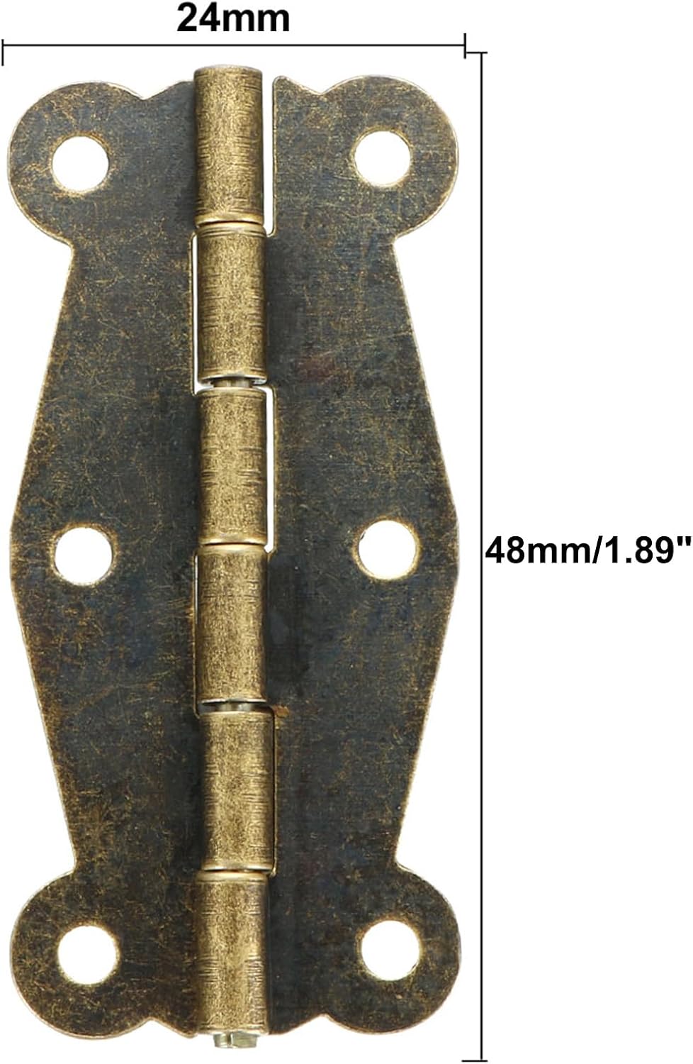 2" Retro Bronzo Cerniere a Forma di Farfalla Retro Sostituzione con Viti 10pz