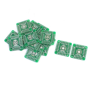 Dual Sides QFN48 QFN44 to DIP PCB Board Adapter Plate Converter 15Pcs