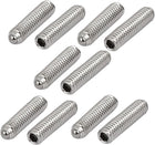 M4x16mm 304 Stainless Steel Spring Hex Socket Ball Point Grub Set Screws 10pcs