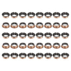 40Pcs Flanged Sleeve Bearings, 20mm Bore x 23mm OD x 10mm Length x 30mm, Sintered Bronze Wrapped Oilless Bushings