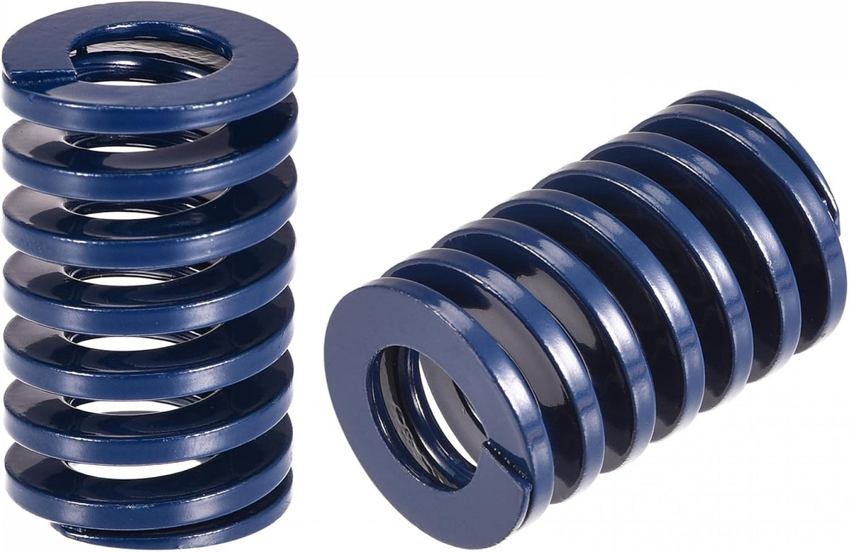 3D Printer Die Spring, 2pcs 20mm OD 30mm Long Spiral Stamping Light Load Compression Mould Die Springs for 3D Printer Electric Part, Blue