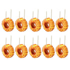 10Pcs Vertical Toroid Magnetic Inductor Monolayer Wire Wind Wound 33uH 5A Inductance Coil