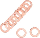 25 Pcs Metric M6 x 10mm x 1mm Copper Flat Washer Sealing Ring for Screw Bolt Nut