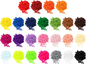 25 Colors 25 Yards Pom Pom Ball Fringe Trim, 1 Yard Ribbon Sewing Accessory DIY Crafts for Home Curtain Clothes Pillow Decoration (12mm)