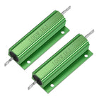 2 Pcs Aluminum Case Resistor 100W 1K Ohm Wirewound Green for LED Replacement Converter 100W 1KRJ