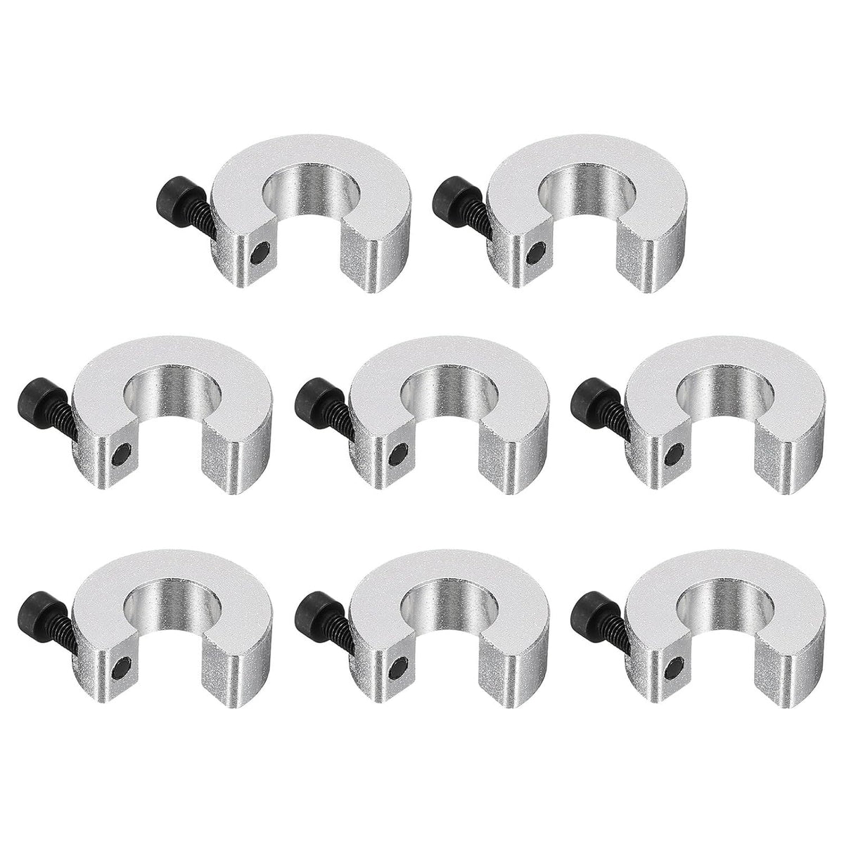 SBR16 Linear Rail Shaft Stop Collars Silvery 8pcs