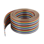 IDC Wire Flat Ribbon Cable 30Pin 1.27mm 10Ft Rainbow Color