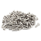 Stainless Steel Flat Head Phillips Self-Tapping Screw 12mmx3mm 100Pcs