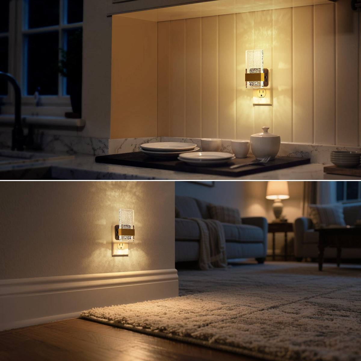 LinkMejor Night Light, Night Lights Plug Into Wall, Dimmable, 3000K