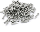 100 Pcs M2.5 X 12mm Stainless Steel Phillips Round Head Self-Tapping Screws Bolts