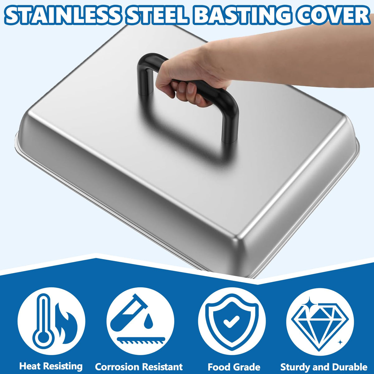 مكعب دائري للتحمير لغطاء التتبيل لشواء Blasckstone وأكسسوارات الشواء