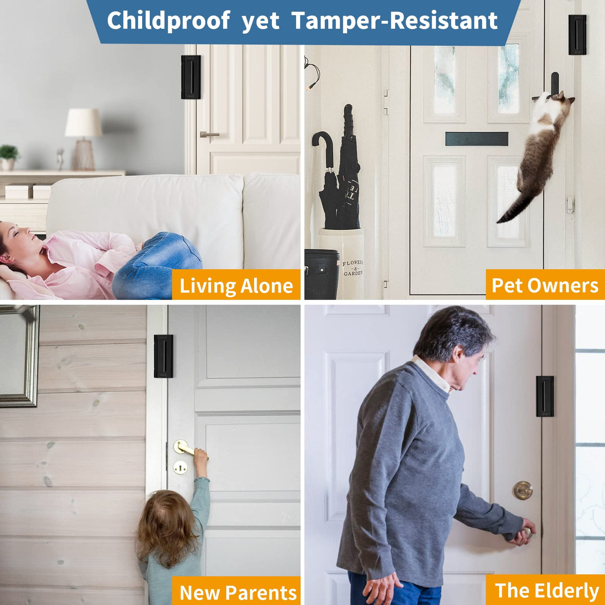 Home Security Door Reinforcement Lock Safety Latch