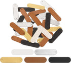100pcs PU Leather Label, Sewing Embossed Tag Embellishment Knit DIY Accessories for Jeans Bags Shoes Hats (5 Colors)