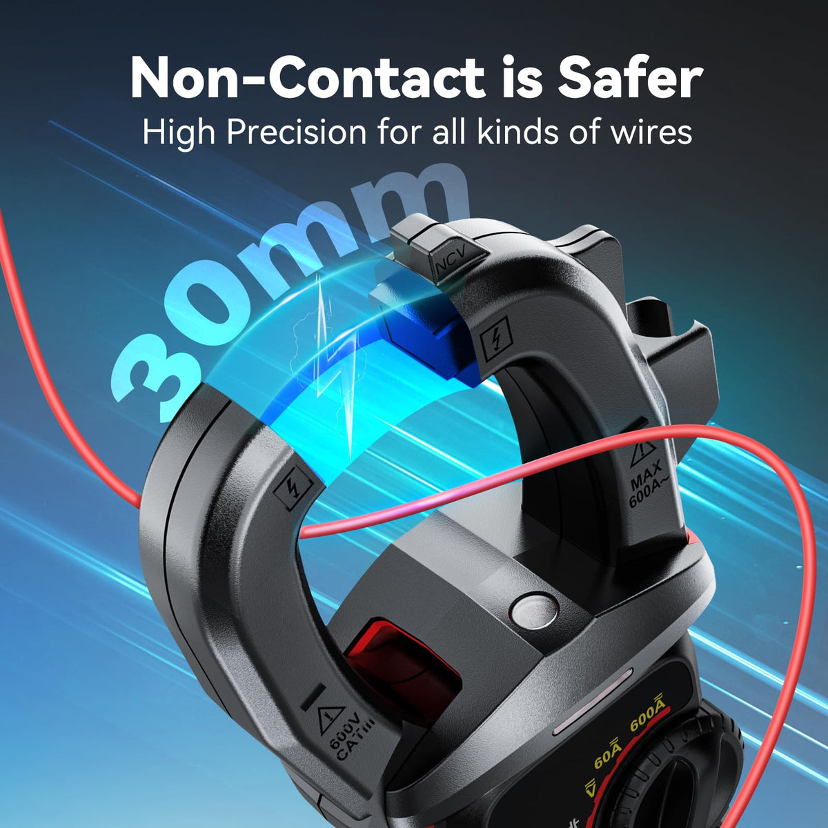 LinkMejor NF-629 ดิจิทัลคลัมมิเตอร์มัลติมิเตอร์ 6000 ครั้ง TRMS