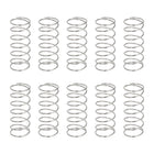 10Pcs Compression Springs, 0.9mm Wire Diameter x 15mm OD x 35mm Length 304 Stainless Steel Extension Spring Ballpoint Pen Pressure Springs for Shop Home Repairs, Silver
