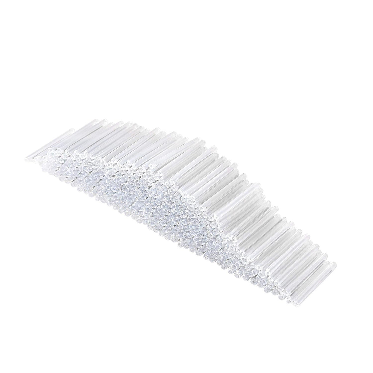 40mm 3mm OD Fiber Optic Sleeves, 2 Ends Pre-Shrunk Fiber Optic Fusion Splice Tube Protector Sleeves, Clear Heat Shrinkable Tubing 1.2mm OD Rod 400pcs