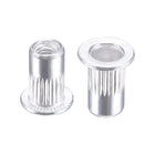 M3 Rivet Nuts Aluminium Alloy Knurled Flat Head Threaded Insert Nut Silver 50pcs