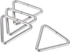 LinkMejor Metal Triangle Ring Buckle 2"(50mm) Inner Width 5mm Thick for Strap Craft DIY 4pcs