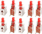 10Pcs 6 Pin 3.2mm Pitch Self-Locking Self Locking DPDT Mini Micro Push Button Switch