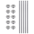 10pcs F623ZZ Flange Ball Bearing 3x10x4mm Shielded Chrome Bearings with 5pcs 3mm Dia HSS Lathe Bar Round Rod