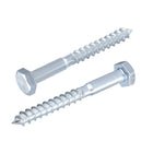 Hex Lag Screws, M10 x 90mm Carbon Steel Zinc Plated Half Thread Self-Tapping Bolts for Wood Screw 10Pcs