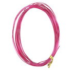 1 Rolls 24 Gauge Flat Aluminum Wire, 16.40 ft Soft Craft Wire for Flower Bonsai Crafts Carving DIY Bezel Sculpting Gem Metal Wrap, Rose Red
