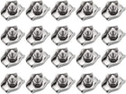 20 Pcs 304 Stainless Steel Single Wire Rope Clip Cable Clamp for 1.5mm-2mm Rope