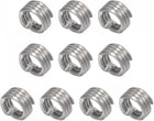 Wire Thread Inserts 8-32 UNC 1.0D 304 Stainless Steel Helical Type Coiled Wire Screw Repair Threaded Sleeve Steel Sheath 10pcs