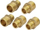 1/4BSP to 1/8BSP Male Thread Brass Pipe Water Gas Reducing Hex Bushing Fitting 5pcs