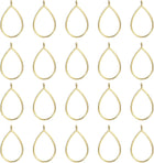 LinkMejor 60Pcs Alloy Open Bezel Pendants, Teardrop Hollow Frame Pendant Geometric Open Back Frame Pendant for Resin Jewelry Making Earrings Necklace Bracelet DIY, Gold Tone