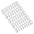 Compression Spring, 15Pcs 304 Stainless Steel, 10mm OD, 0.7mm Wire Size, 40mm Free Length, Silver Tone