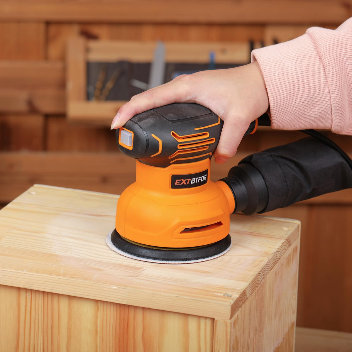 LinkMejor 5" Rulantă de Abraziv, 300W 5000-12000OPM Viteză Variabilă 20 Papiere de Abraziv