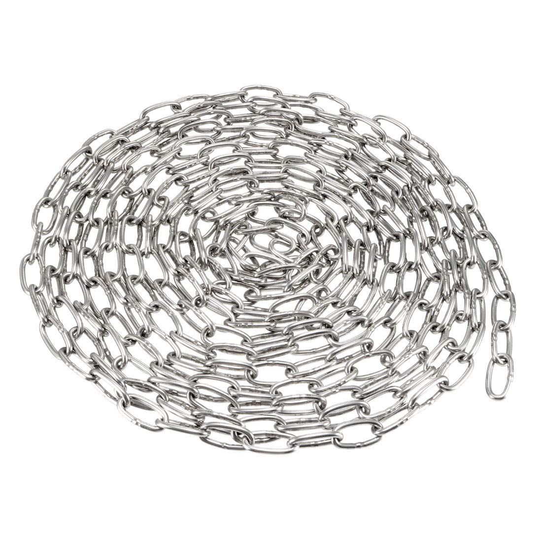 Stainless Steel 304 Hardened Proof Coil Chain 3.5m Length 2mm Thickness Zinc Plated