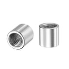 Round Weld Nuts, M8 x 12mm x 12mm Weld On Bung Female Nut Threaded - 201 Stainless Steel Insert Weldable 20pcs