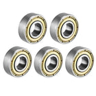 696ZZ Deep Groove Ball Bearing Double Shield 696-2Z 1080096, 6mm x 15mm x 5mm Carbon Steel Bearings (Pack of 5)