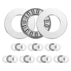 TC815+2TRA Needle Roller Thrust Bearings with Bearing Washers, 13mm Bore Diameter, 23mm OD, 4mm Total Thickness for Lawn Mower Truck Power Steering