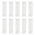 10Pcs Compression Springs, 0.6mm Wire Diameter x 11mm OD x 40mm Length 304 Stainless Steel Extension Spring Ballpoint Pen Pressure Springs for Shop Home Repairs, Silver