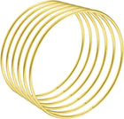 Metal Craft Hoops Rings 100mm(4") OD for DIY Wreaths, Macrame Projects 6pcs