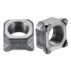 Weld Nuts, M14-1.5 Square UNC Carbon Steel Machine Screw Gray 10Pcs