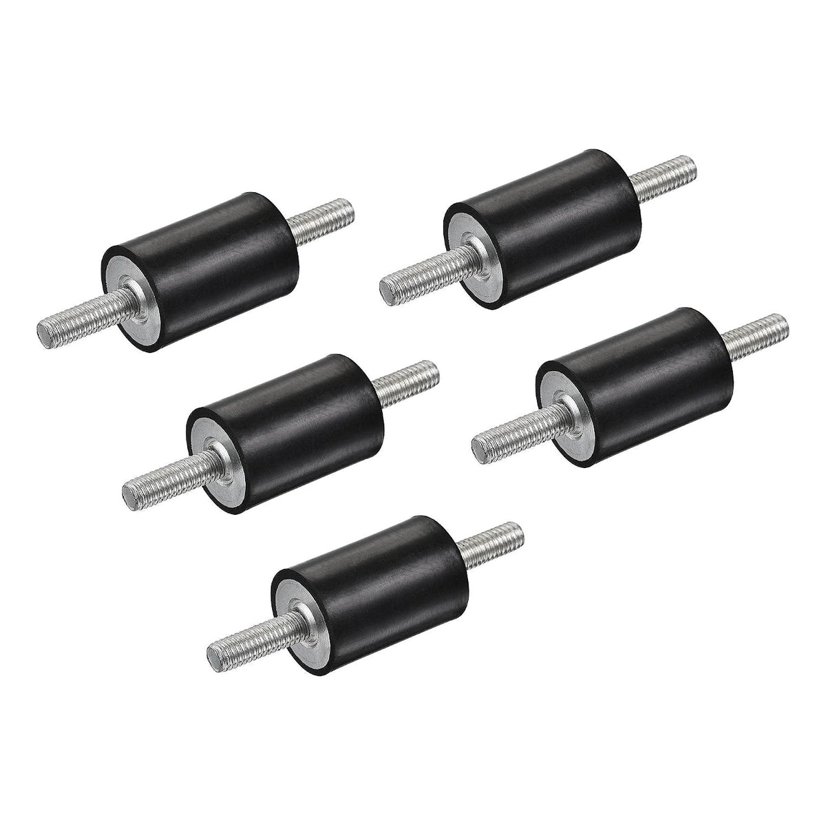 M6 Rubber Mounts, 5pcs Male/Male Shock Absorber, for Motor Generator Compressor Garage Reverse Pump Impact Air Generator Bobbins, D20mmxH30mm