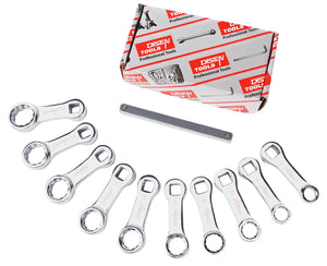 LinkMejor 10PCS Metrisk momentnøgleadapter 10-19mm 3/8" Drive forlængelseskasse