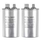 Run Capacitor Round CBB65 10uF 10mfd 450V AC 40/85/21 Aluminum Case with Terminal for Air Conditioner Compressor Motor Heat Pump Condenser 2Pcs