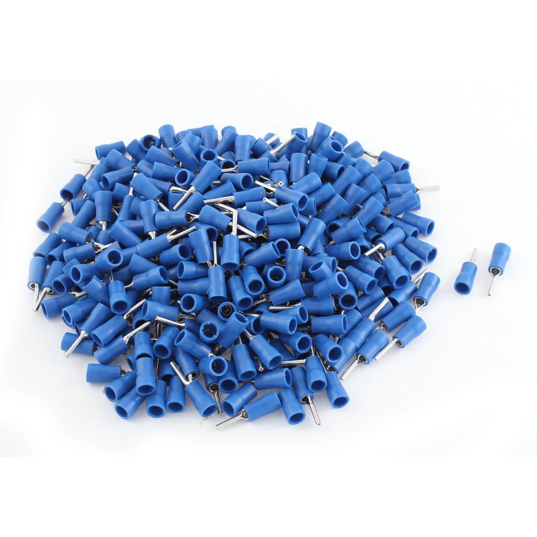 PTV2-10 27A Industrial Wire Insulated Crimped Terminal with 350 Piece, Blue