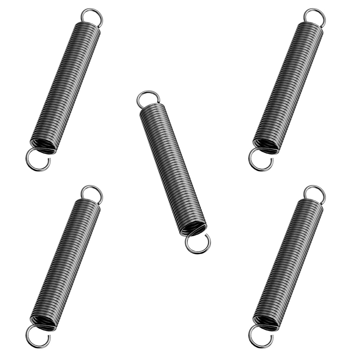 LinkMejor 5pcs ressorts d'extension avec extrémités à crochet, 1.2x10x50mm